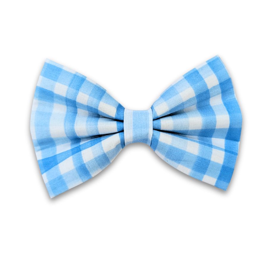 Blueberry - Noeud Papillon pour Chien à Carreau Bleu
