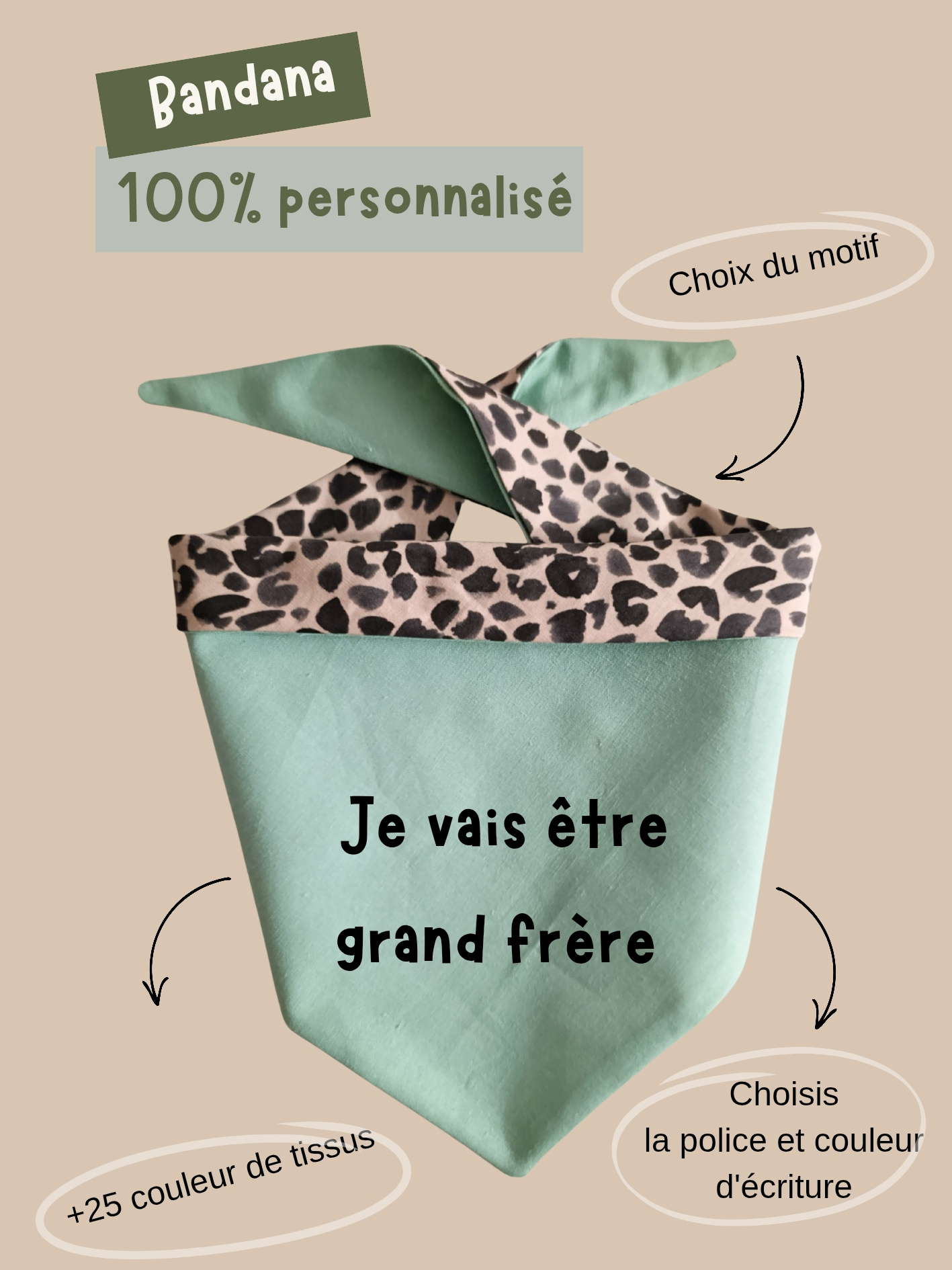 bandana pour chien personnalisé Stylidog