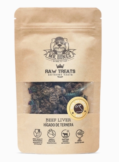 Friandises crues au foie de bœuf – Récompense naturelle chien & chat