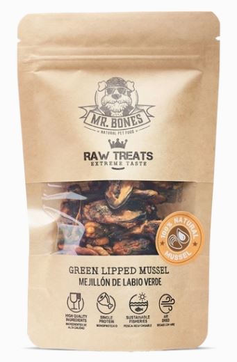Friandises pour chien Raw Treats Moules à lèvres vertes – Chien & chat