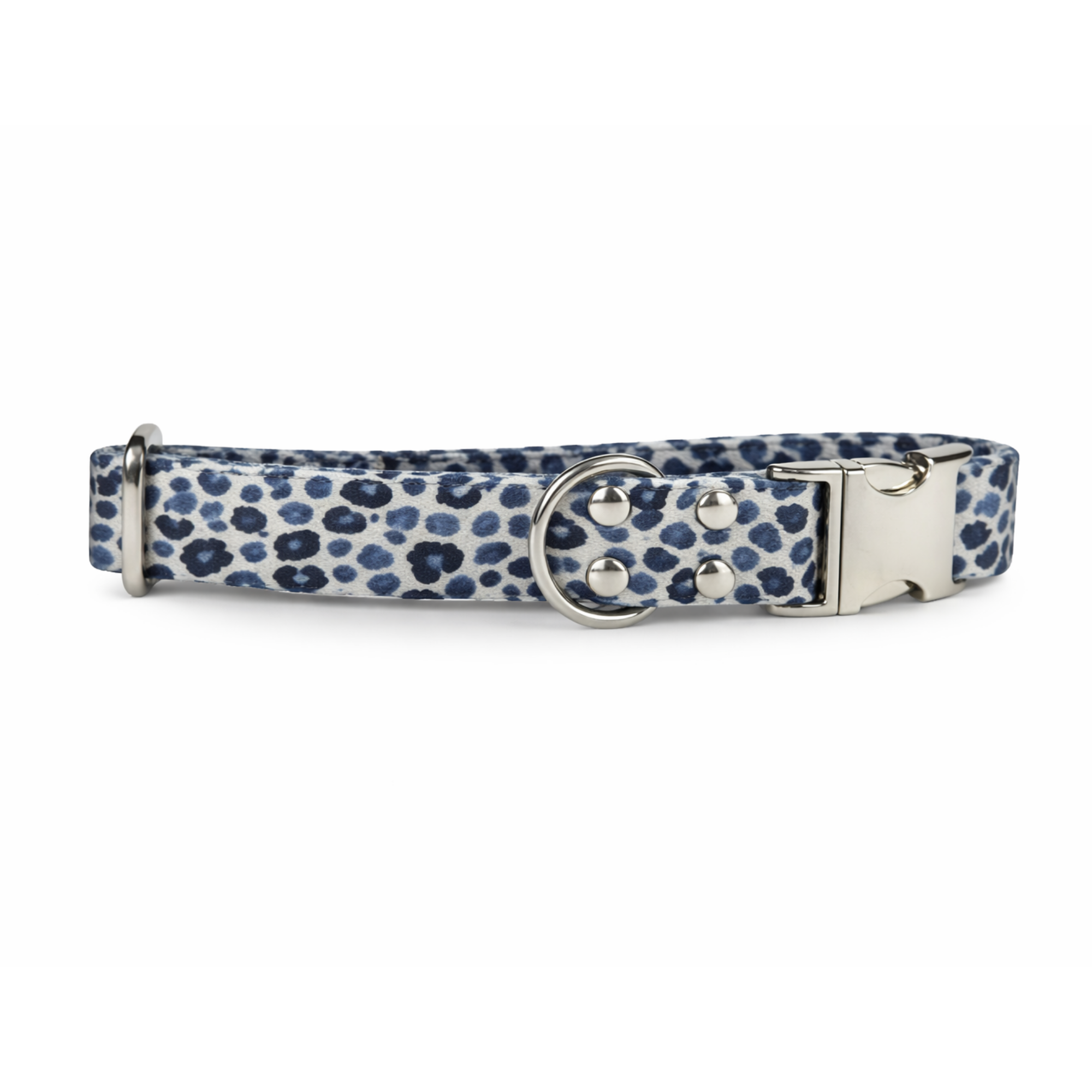 Collier pour chien imprimé animal tacheté noir – Chic, réglable & fait main en France