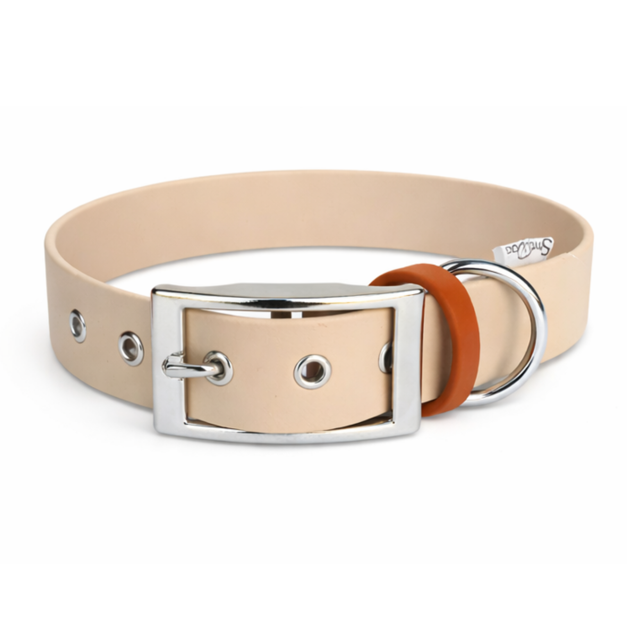 Latte, Collier pour chien en Biothane beige clair, fabriqué en France - Stylidog