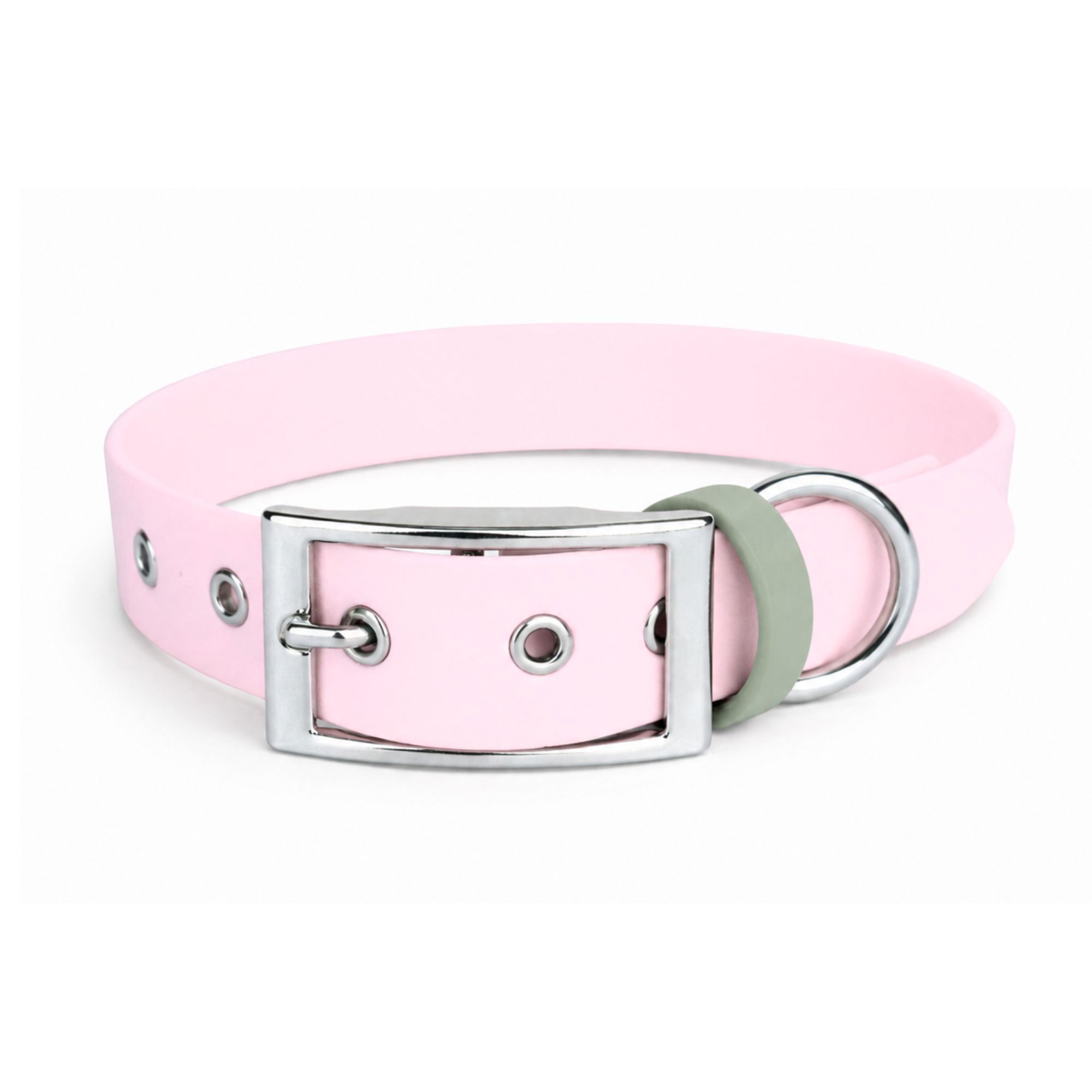Guimauve - Collier pour chien en Biothane Rose Poudré – Élégance douce & balades stylées