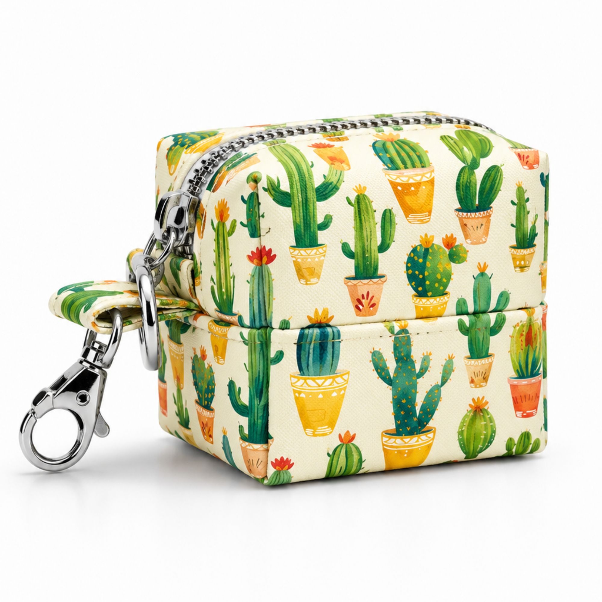Distributeur de sacs à déjections pour chien motif cactus