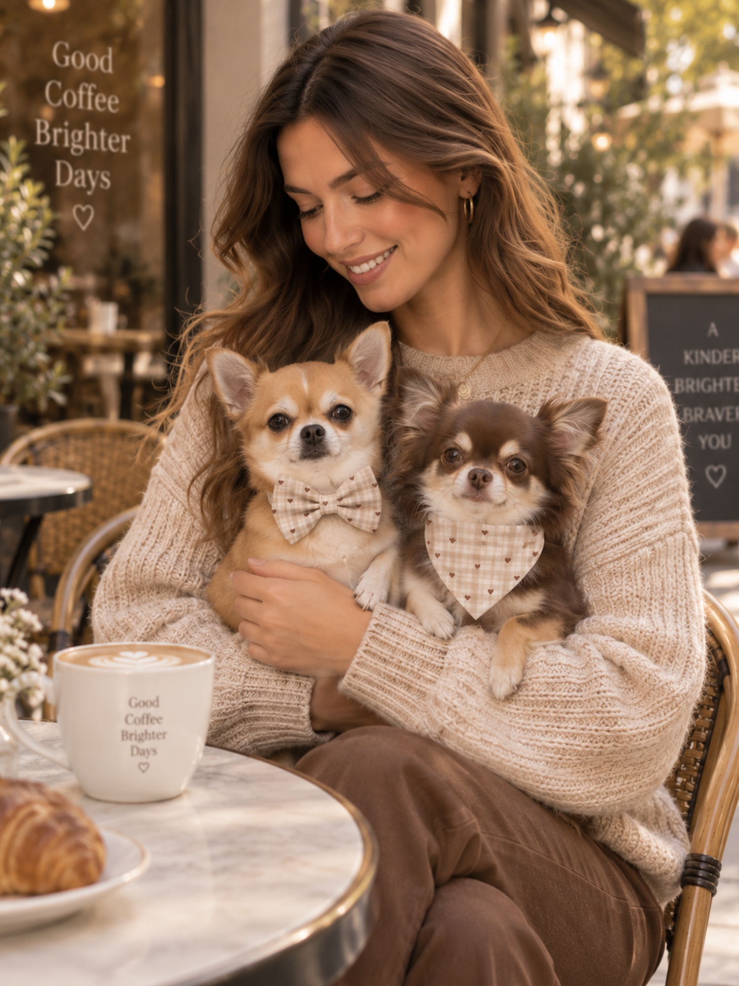 ACCESSOIRES POUR CHIEN STYLIDOG MOTIF LATTE CLUB