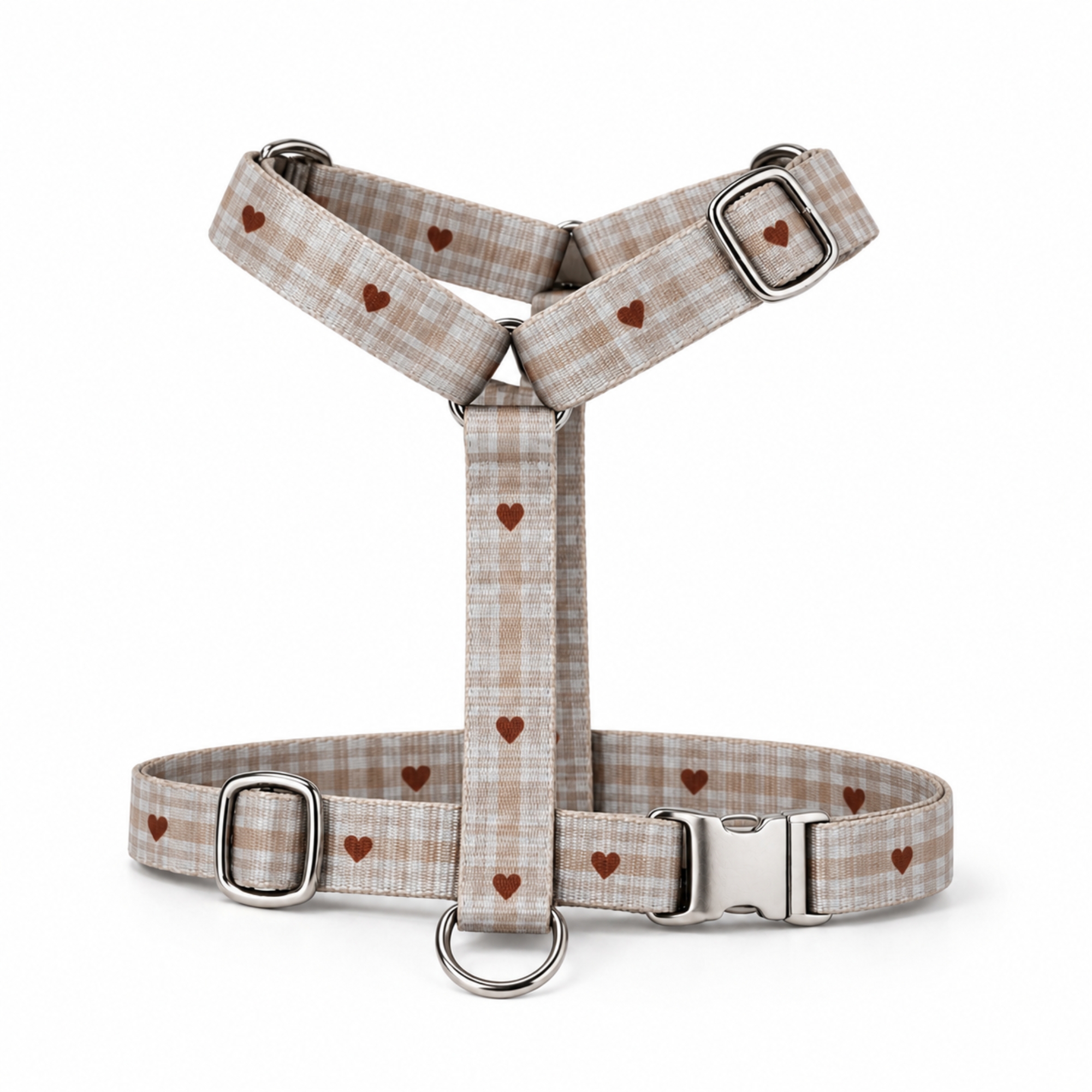 Harnais pour chien Latte Club – Motif café latte beige & marron