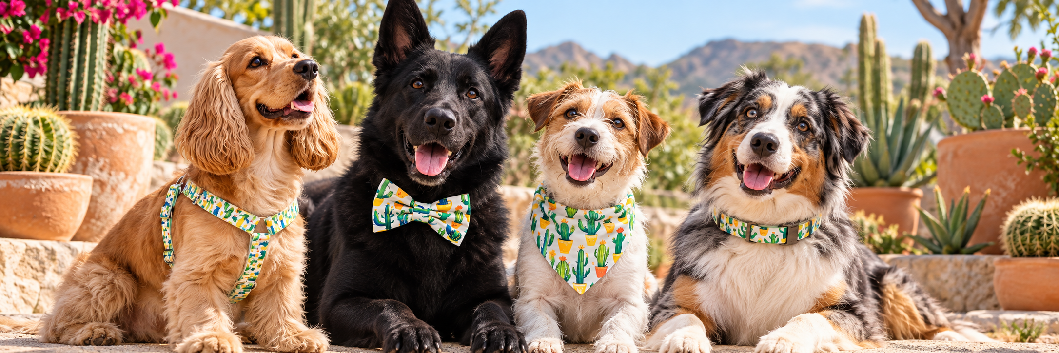 Collection Cactus StyliDog – accessoires pour chien