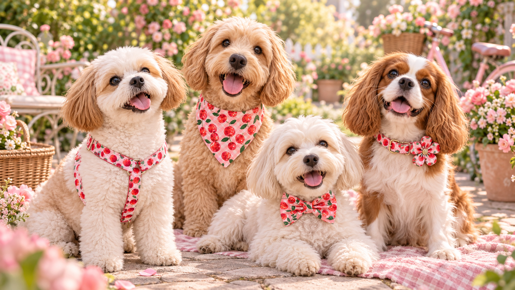 Collection Cherry Sweet StyliDog – accessoires pour chien