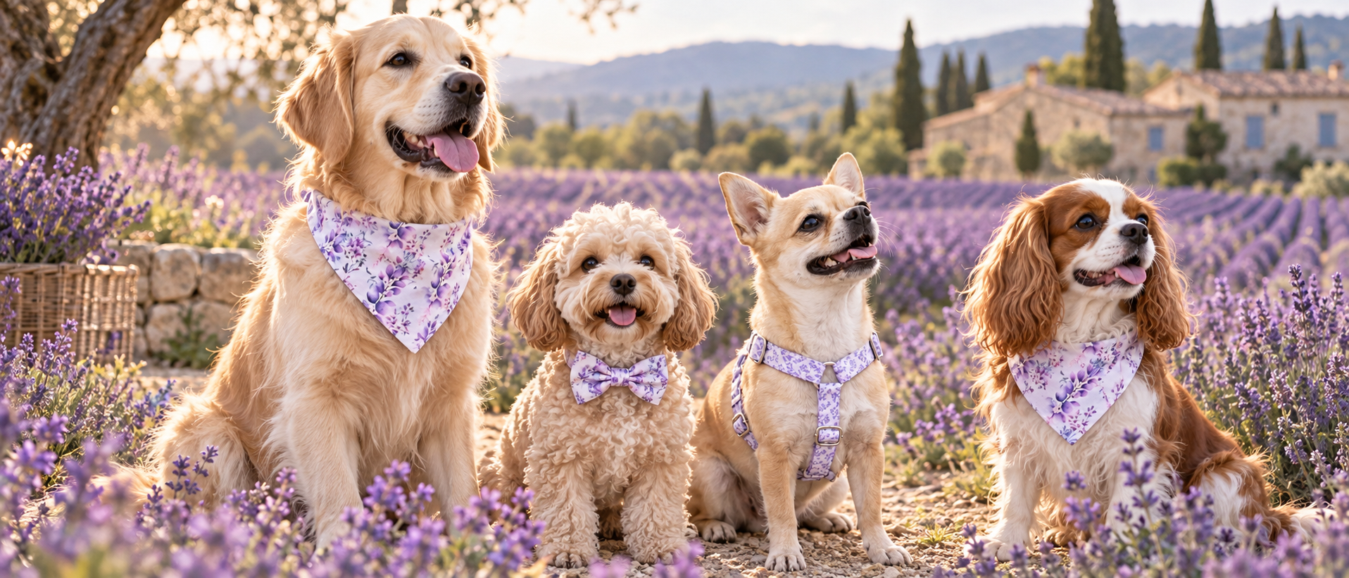 Collection Lavandilla StyliDog – accessoires pour chien