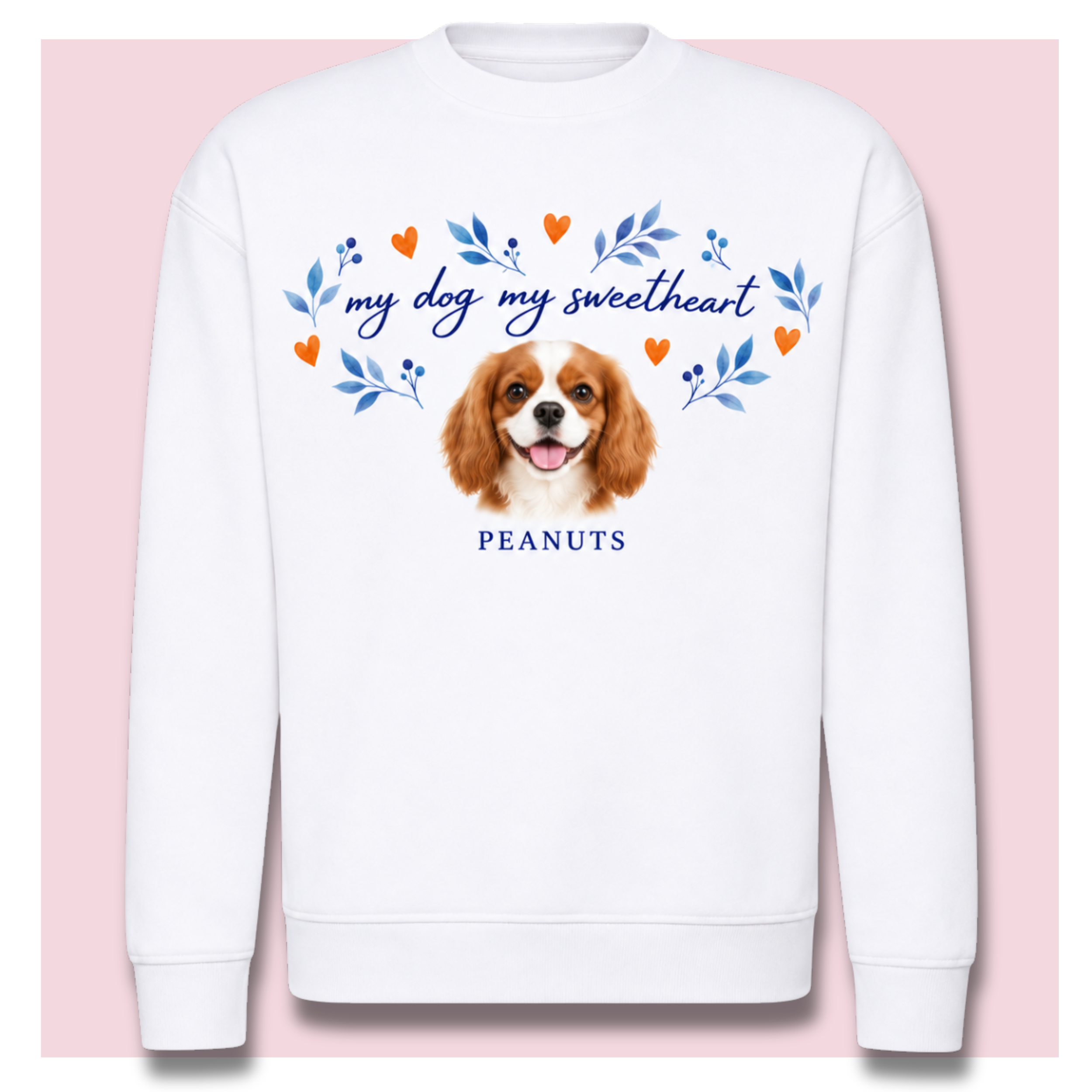 Sweat personnalisé avec portrait de chien