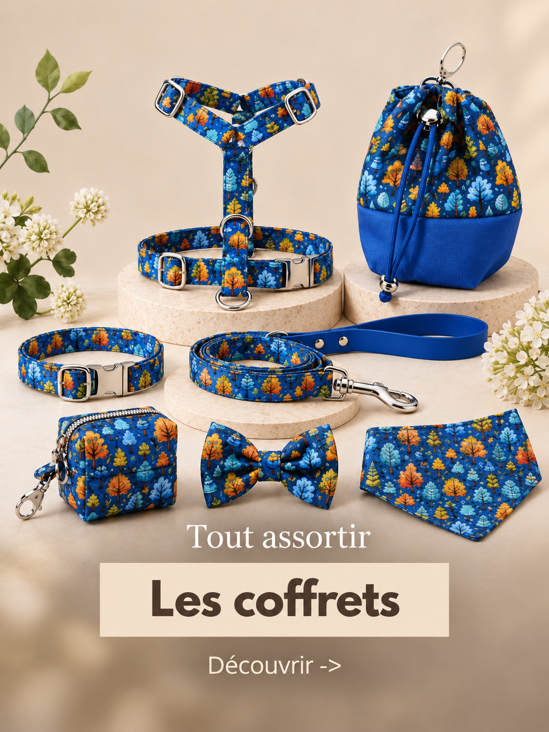Coffrets StyliDog : ensemble d'accessoires pour chien assortis