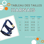 taille harnais velours