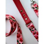 Laisse pour chien motif cerise disco