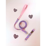 collier léopard rose pour chien