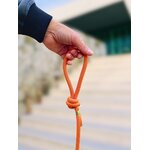Laisse corde orange