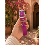 collier chien biothane fuschia stylidog