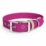 collier chien biothane fuschia stylidog