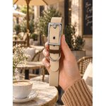 accessoire biothane beige pour chien