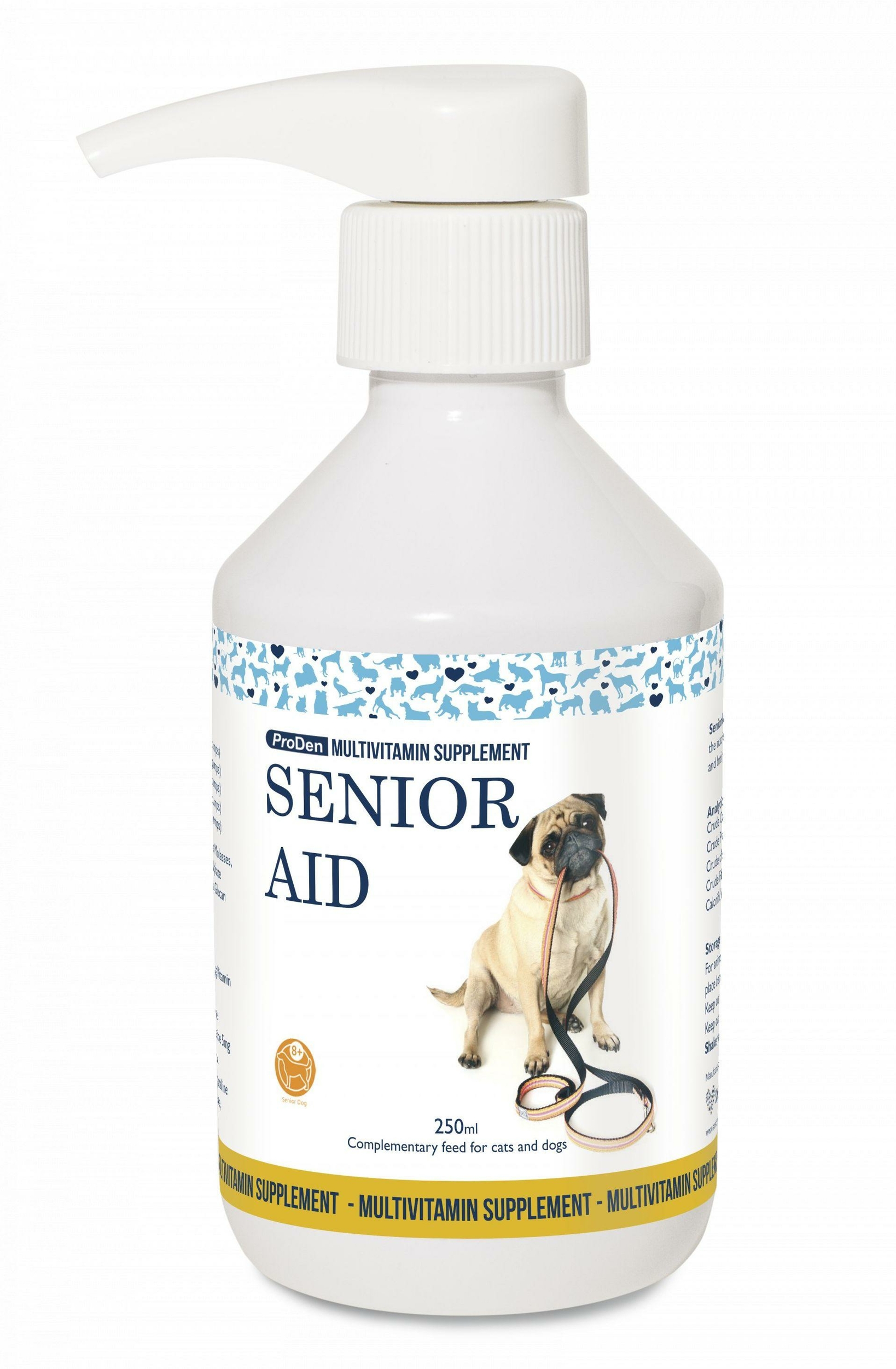 Senior aid - complément santé pour vieux chiens, chiens âgés ou senoir.