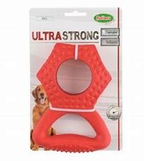 ultra strong rouge ecrou 18cm, jouet solide et costaud pour chien