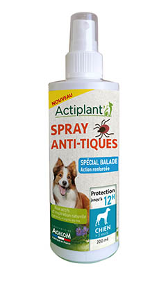 actiplant' spray anti-tiques 200ml chiens.