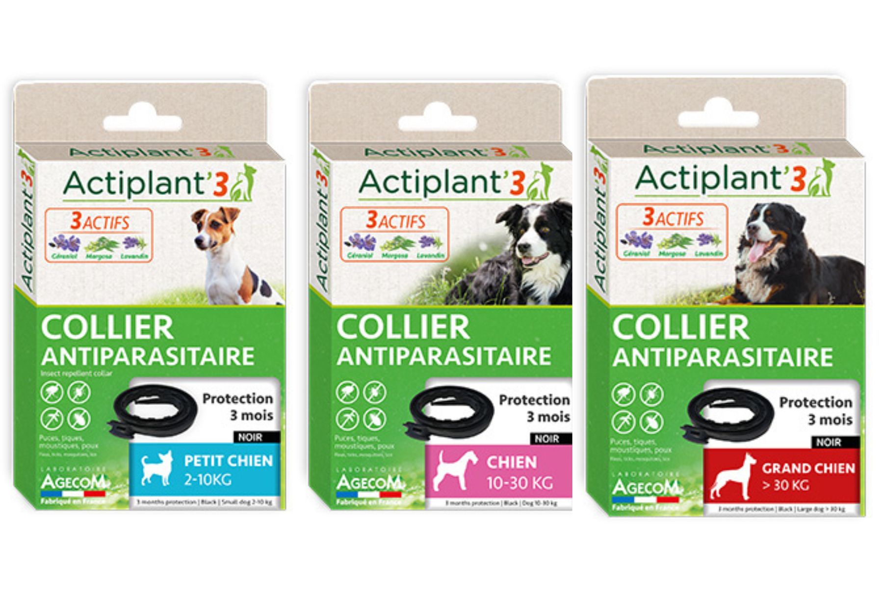 Actiplant\'3 - Collier antiparasitaire - chien