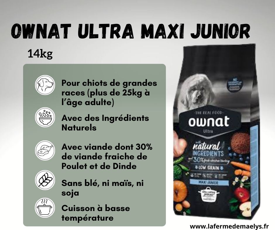 ownat ultra maxi junior-croquettes pour chiots de grande race