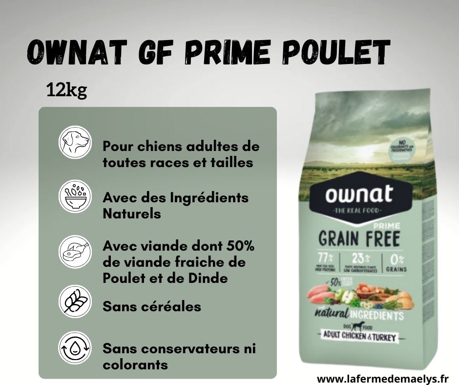 Ownat Grain Free Prime Poulet