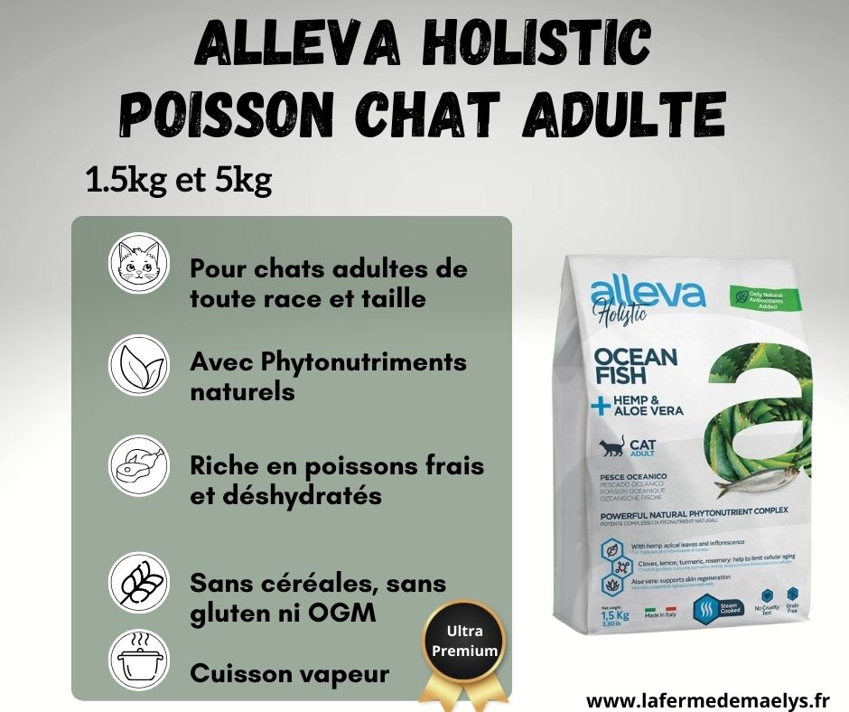 Alleva holistic poisson chat adulte