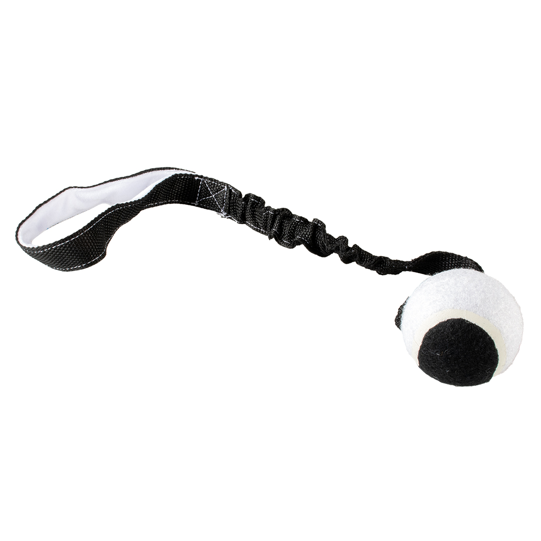Tug n play balle noir-jouet pour chien