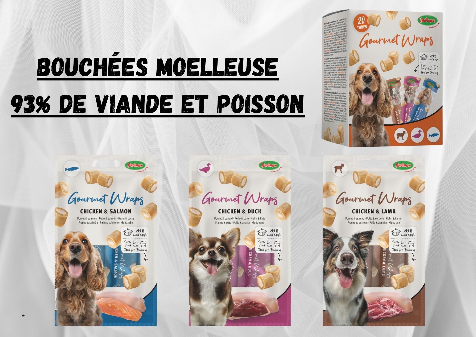 Gourmet wraps pour chiens