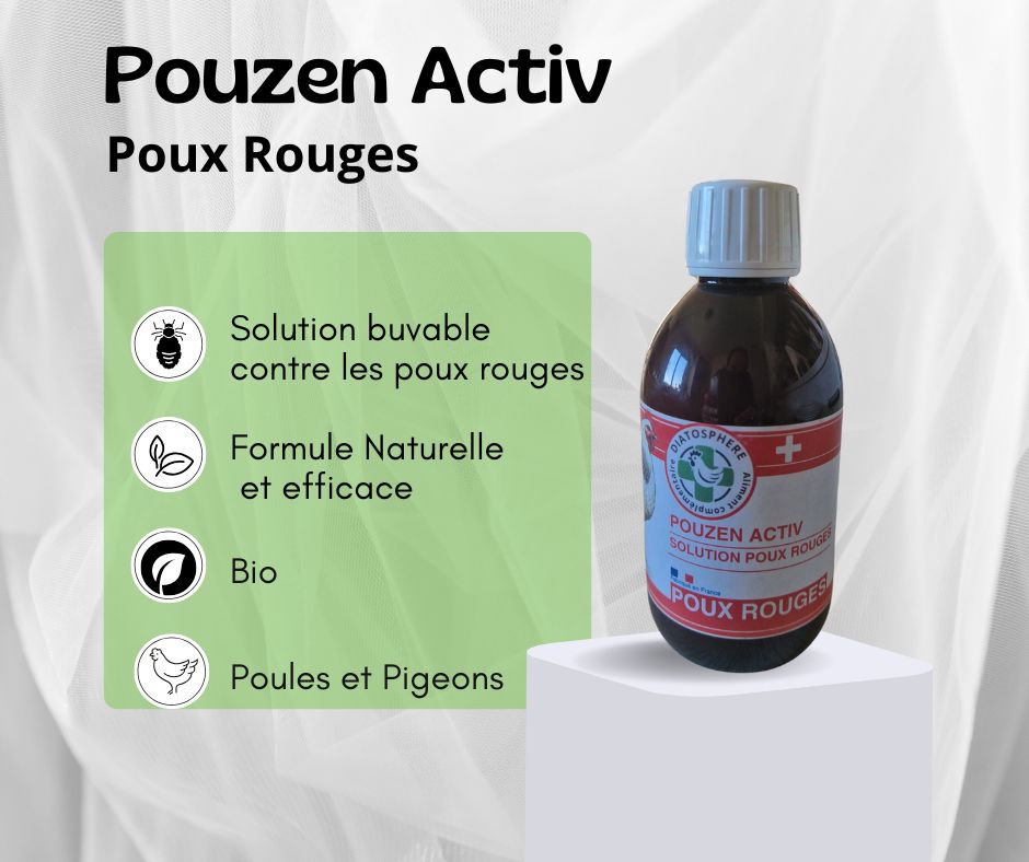 pouzen activ, lutte contre les poux rouges chez les poules et volailles