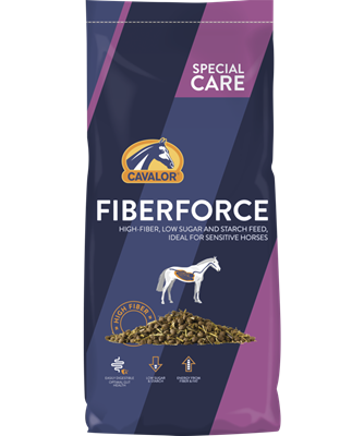Fiberforce-aliment pour cheval sensible