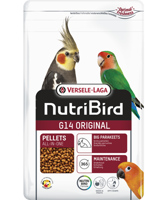 Nutribird G14 original-granulés extrudés-aliment d'entretien pour grandes perruches