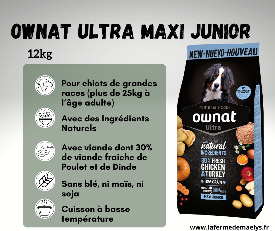 ownat ultra maxi junior-croquettes pour chiots de grande race