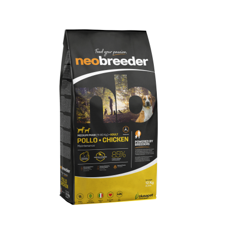 Neobreeder poulet medium maxi adult-croquettes pour chiens alleva