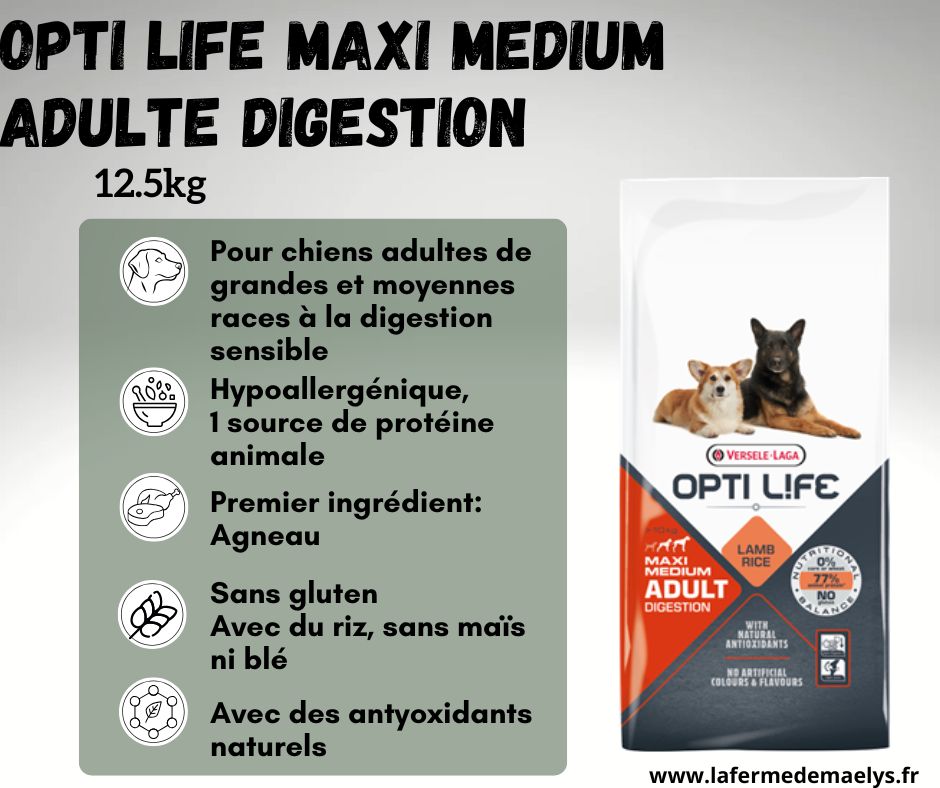 Opti life digestion maxi medium adult-croquettes agneau sans gluten pour grands et moyens chiens adultes versele laga.png