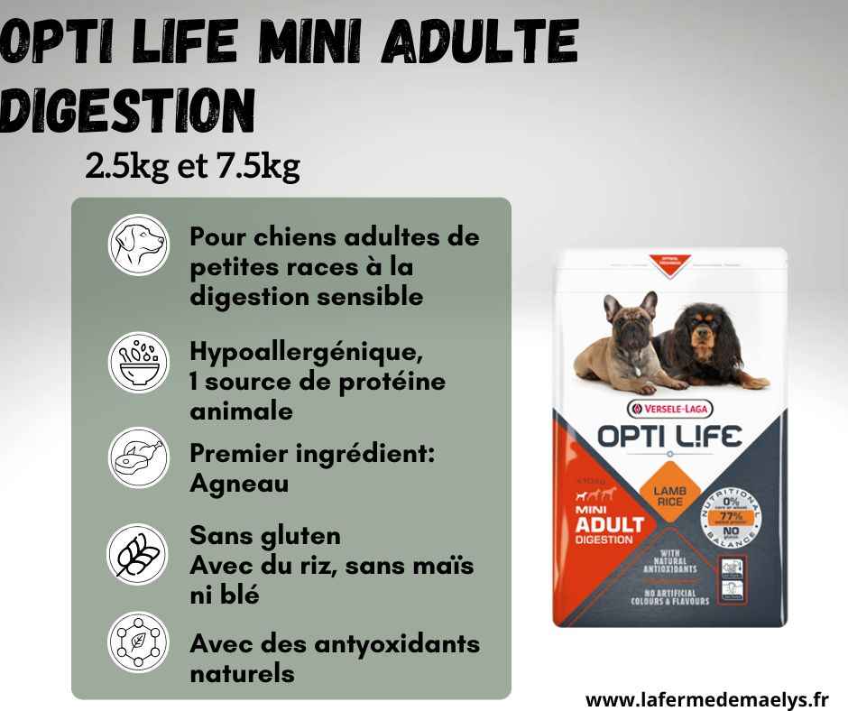 Opti life digestion mini adult-croquettes agneau sans gluten pour petits chiens adultes Versele laga.png