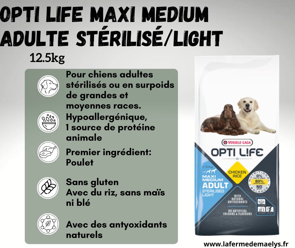 Opti life maxi medium adult sterilised light-croquettes sans gluten pour grands et moyens chiens adultes versele laga.png