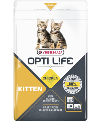 Opti life kitten-photo croquettes pour chatons