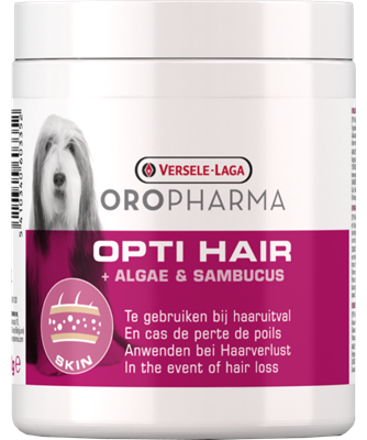 Opti hair-Supplément alimentaire contre la perte de poils chez le chien oropharma