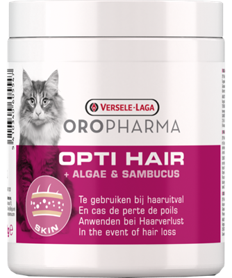 Opti hair-Supplément alimentaire contre la perte de poils chez le chat