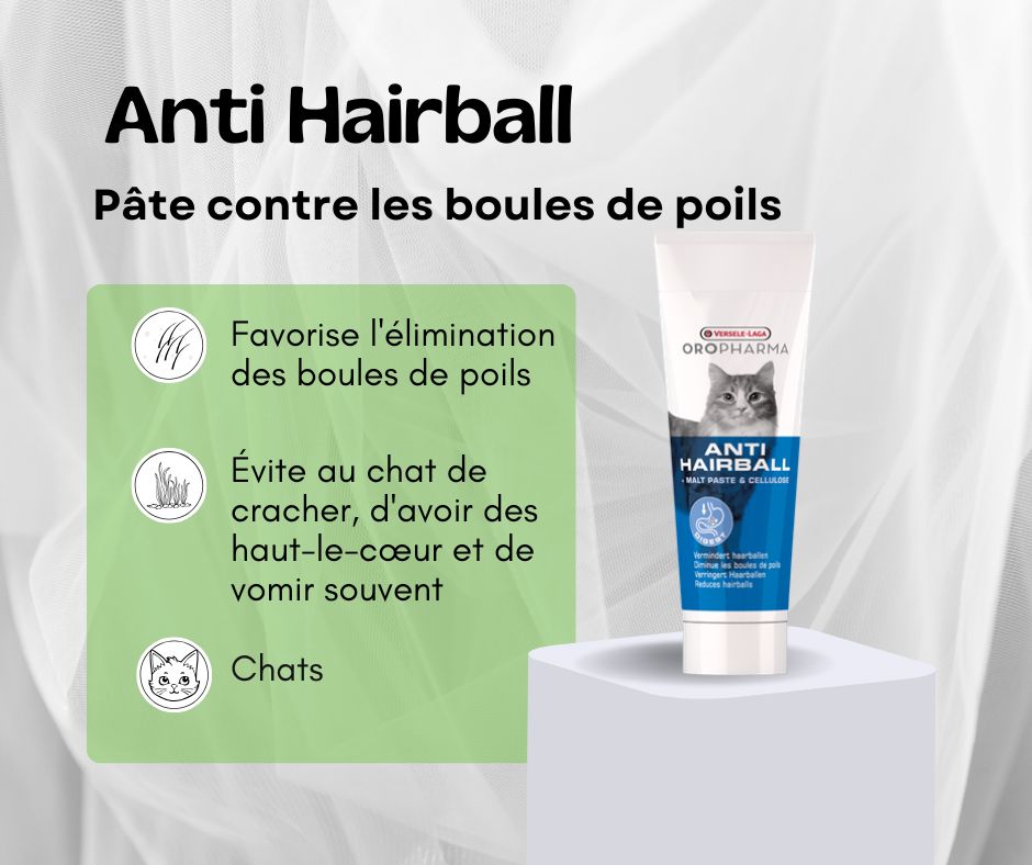 Anti Hairball-Pâte contre les boules de poils du chat-oropharma