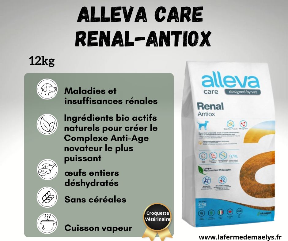 alleva-care-chien-renal-antiox-croquettes pour chiens