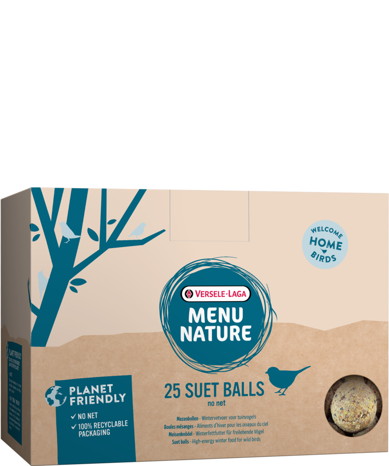 Boules de graisse x25 sans filet versele laga pour oiseaux de la nature