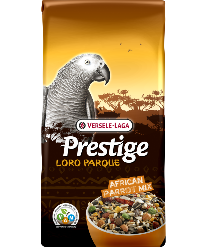 Loro Parque African Parrot Mix 10kg et 15kg-Mélanges de graines enrichi en granulés VAM pour perroquets africains
