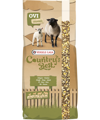 Ovimash 3 muesli-Mélange de granulés, de flocons de maïs et dorge dès 6 semaines pour moutons