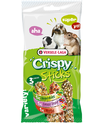 Sticks Herbivores Triple Variety Pack-lapins et cobayes crispy