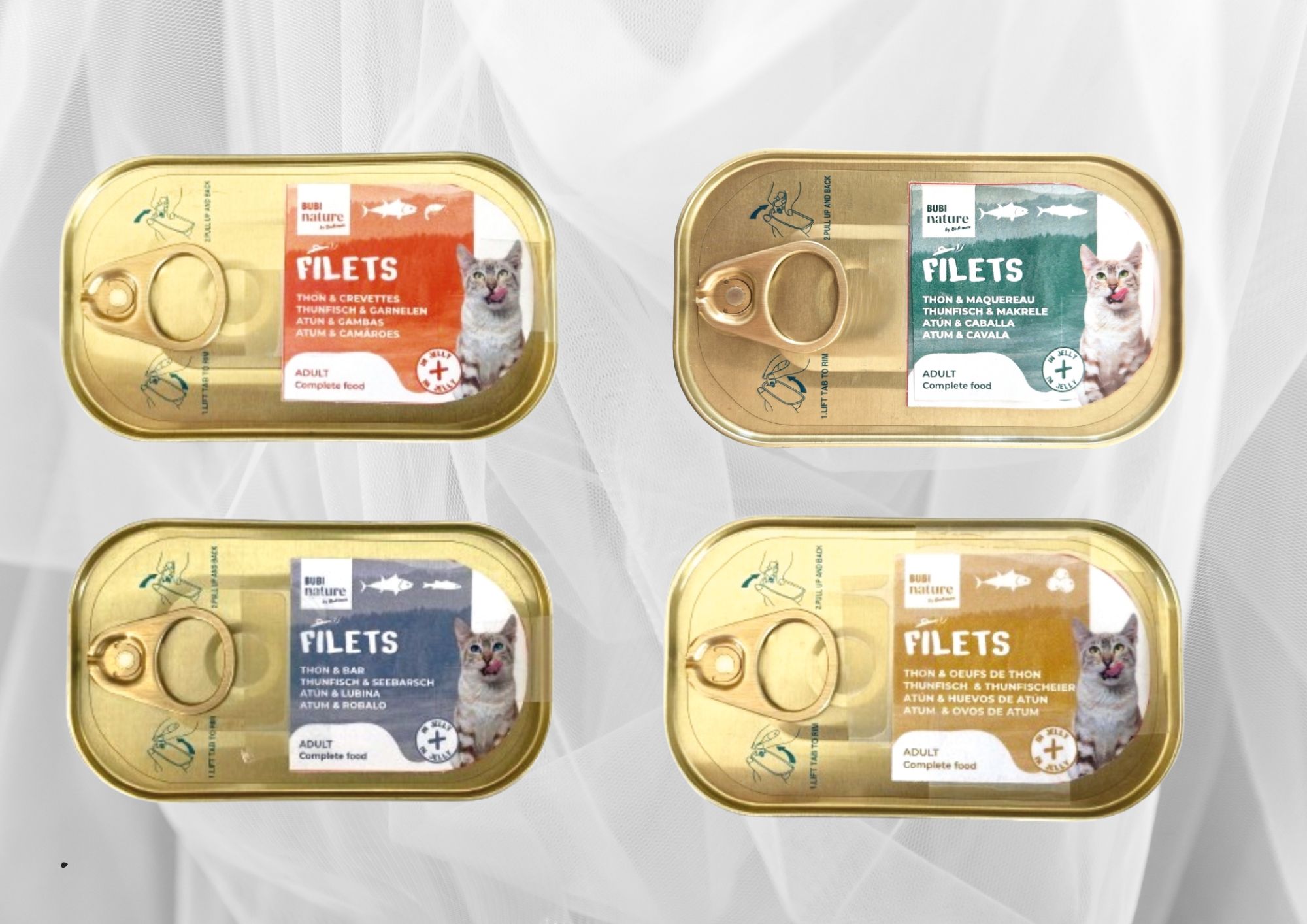 Bubi nature filets en gelée pour chats