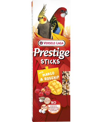 Prestige Sticks Grandes Perruches avec Mangue &amp; Églantine